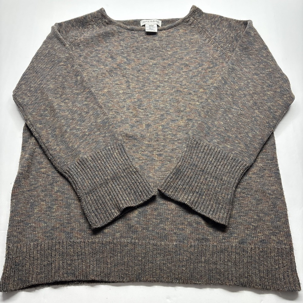 Jones & Co Wool Sweater Large Brown Knit With Hints Of Green - Picture 5 of 9
